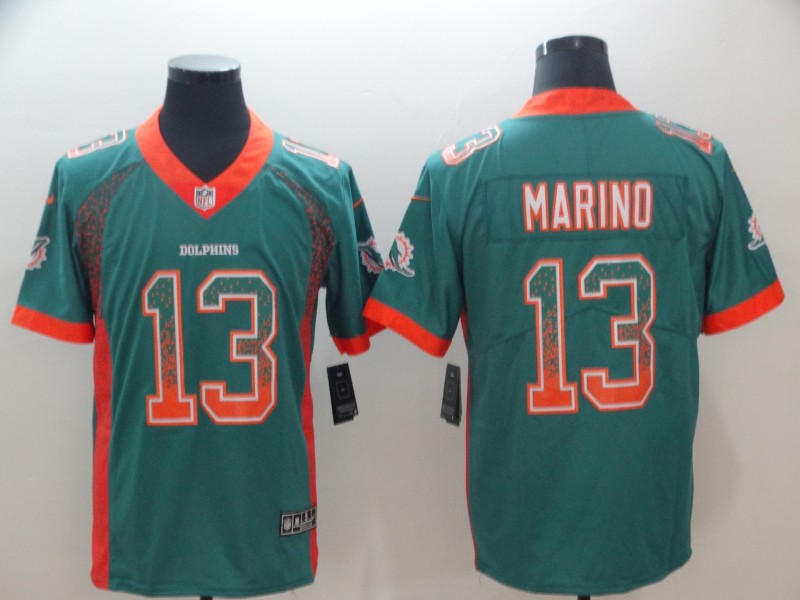 Men's Miami Dolphins Dan Marino #13 Green Alternate Jersey